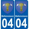 04 Léry blason autocollant plaque stickers ville