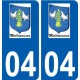 04 Léry logo autocollant plaque stickers ville