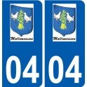 27 de Léry logotipo de la etiqueta engomada de la placa de pegatinas de la ciudad