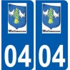 27 Léry logo sticker plate stickers city