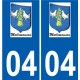 04 Léry logo autocollant plaque stickers ville