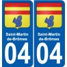 27 Léry coat of arms sticker plate stickers city