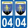 04 Léry logo autocollant plaque stickers ville
