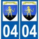 04 Léry logo autocollant plaque stickers ville