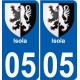 27 Léry coat of arms sticker plate stickers city