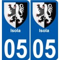 27 Léry coat of arms sticker plate stickers city