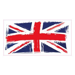 Drapeau abimé Angleterre Royaume-Uni autocollant sticker adhesif