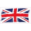 Drapeau abimé Angleterre Royaume-Uni autocollant sticker adhesif