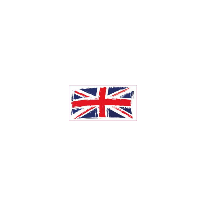 Drapeau abimé Angleterre Royaume-Uni autocollant sticker adhesif
