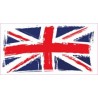 Drapeau abimé Angleterre Royaume-Uni autocollant sticker adhesif