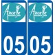 05 Léry logo autocollant plaque stickers ville