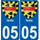 27 Léry coat of arms sticker plate stickers city