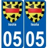 27 Léry stemma adesivo piastra adesivi città