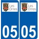 05 Léry logo autocollant plaque stickers ville