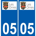 27 Léry logo adesivo piastra adesivi città