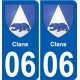 06 Léry blason autocollant plaque stickers ville