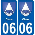 06 Léry blason autocollant plaque stickers ville