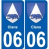 06 Léry blason autocollant plaque stickers ville
