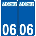 06 Léry logo autocollant plaque stickers ville