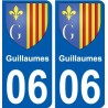 06 Léry blason autocollant plaque stickers ville