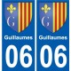 06 Léry blason autocollant plaque stickers ville