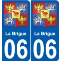27 de Léry escudo de armas de la etiqueta engomada de la placa de pegatinas de la ciudad