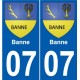 27 Léry coat of arms sticker plate stickers city