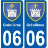 06 Léry blason autocollant plaque stickers ville