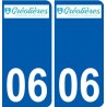 06 Léry logo autocollant plaque stickers ville