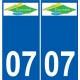 07 Léry logo autocollant plaque stickers ville