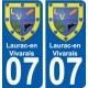 27 Léry coat of arms sticker plate stickers city
