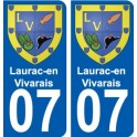 07 Léry blason autocollant plaque stickers ville