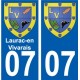 27 Léry coat of arms sticker plate stickers city