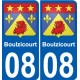 08 Léry blason autocollant plaque stickers ville