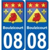 08 Léry blason autocollant plaque stickers ville