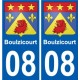 08 Léry blason autocollant plaque stickers ville