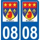 08 Léry logo autocollant plaque stickers ville