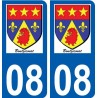 08 Léry logo autocollant plaque stickers ville