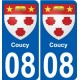 27 Léry coat of arms sticker plate stickers city