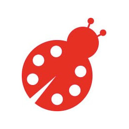 Coccinelle autocollant sticker adhésif 