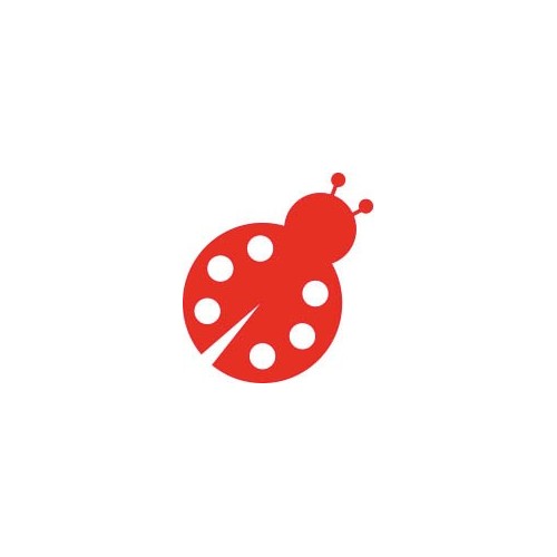 Coccinelle autocollant sticker adhésif 