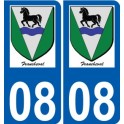 27 de Léry logotipo de la etiqueta engomada de la placa de pegatinas de la ciudad