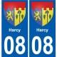 08 Léry blason autocollant plaque stickers ville