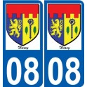 27 de Léry logotipo de la etiqueta engomada de la placa de pegatinas de la ciudad