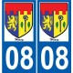 08 Léry logo autocollant plaque stickers ville