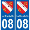 27 de Léry escudo de armas de la etiqueta engomada de la placa de pegatinas de la ciudad