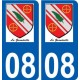 08 Léry logo autocollant plaque stickers ville