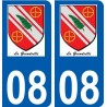 08 Léry logo autocollant plaque stickers ville