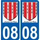 08 Léry logo autocollant plaque stickers ville