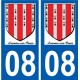 08 Léry logo autocollant plaque stickers ville
